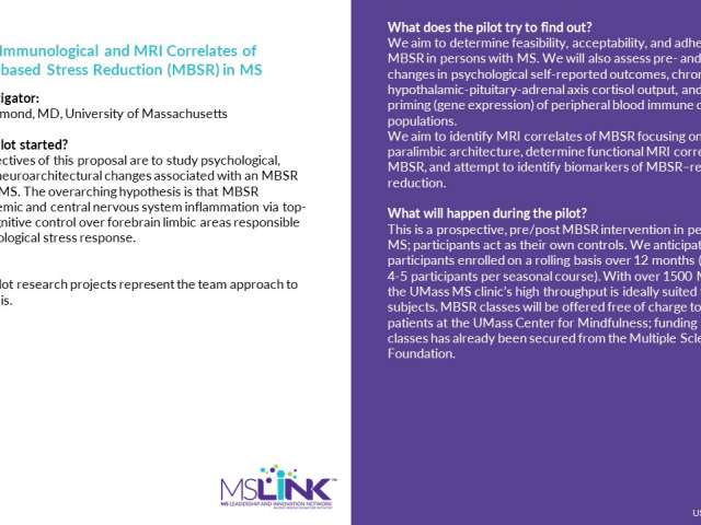 2. Immunological and MRI Correlates ...