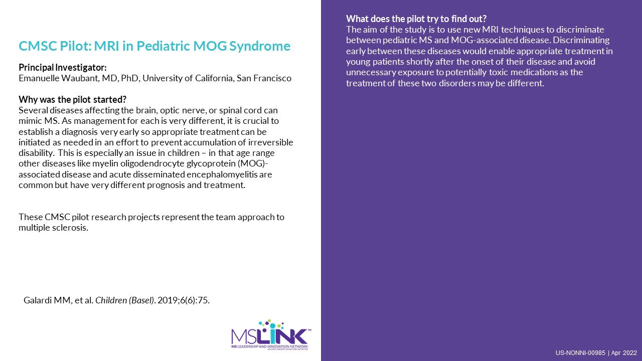 3. MRI in Pediatric MOG Syndrome ...