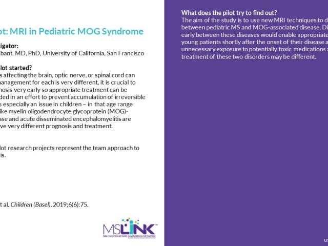 3. MRI in Pediatric MOG Syndrome ...