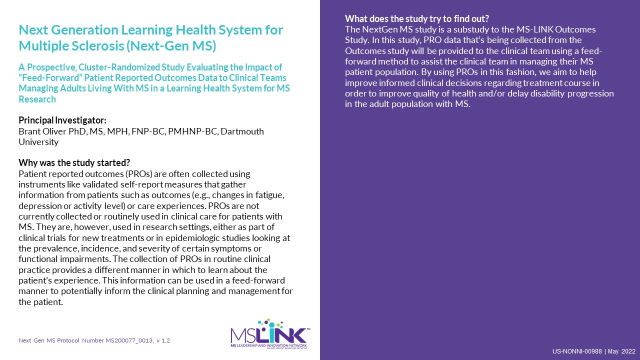 Next Gen MS Study Description